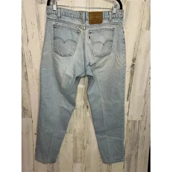 Vintage Levi's 550 Men's Light Blue Orange tab Jeans W36 L32 Relaxed Tapered Fit - Picture 6 of 14